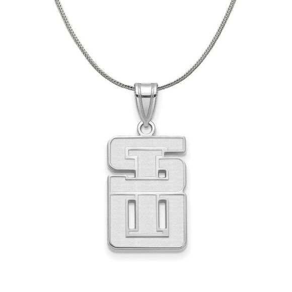 Black Bow Jewelry Co. Jewelry - Sterling Silver Southern Illinois U. Small Necklace - 24 Inch